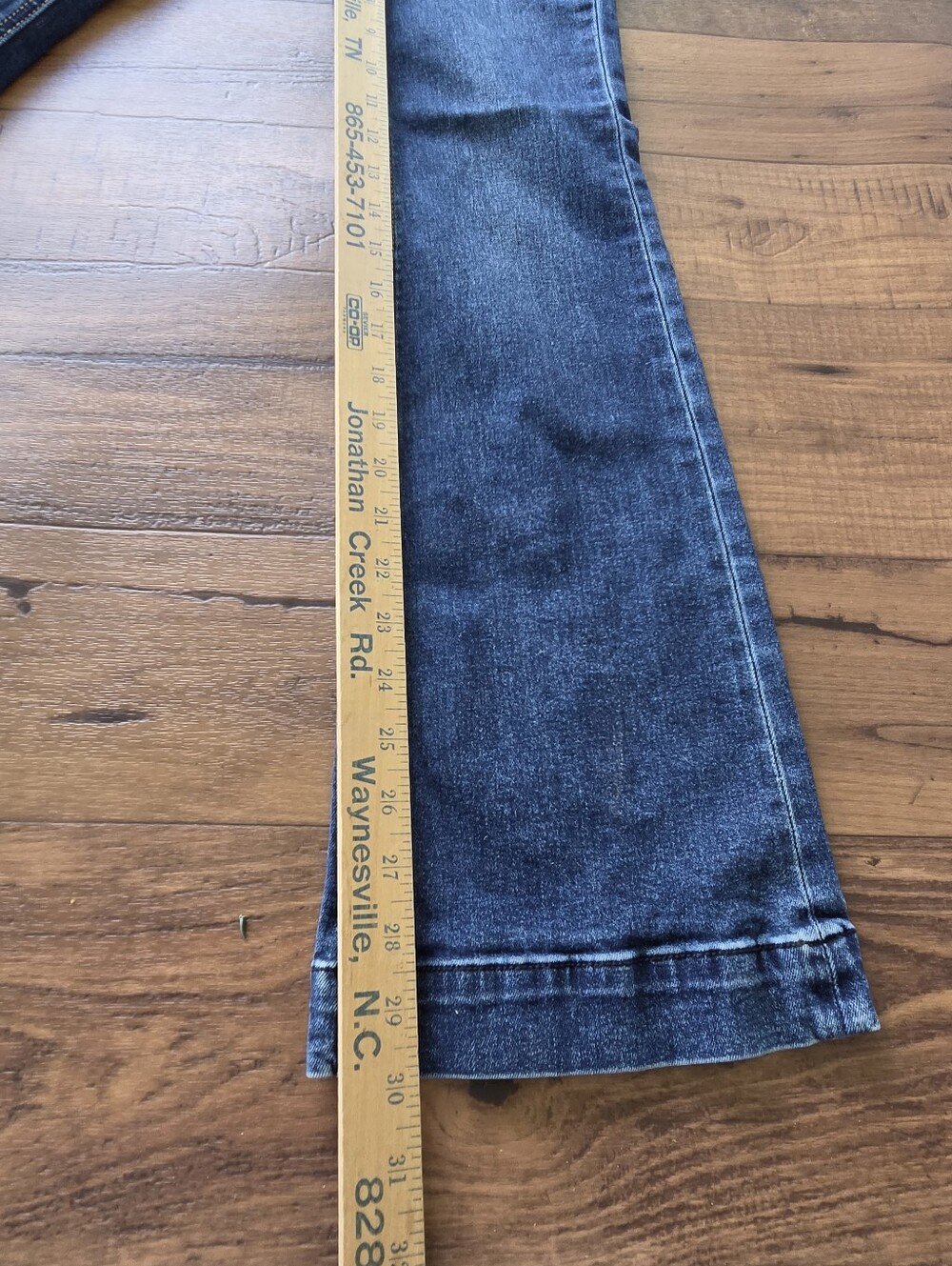 Girls Rock And Roll Denium Dark Blue Sailor Button Flared Jeans. Sz 14 - Picture 6 of 9